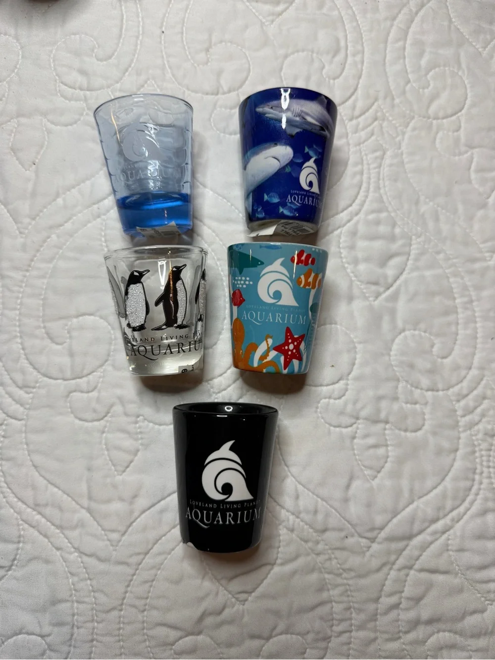 Loveland Living Planet Aquarium Souvenir Shot Glass Set